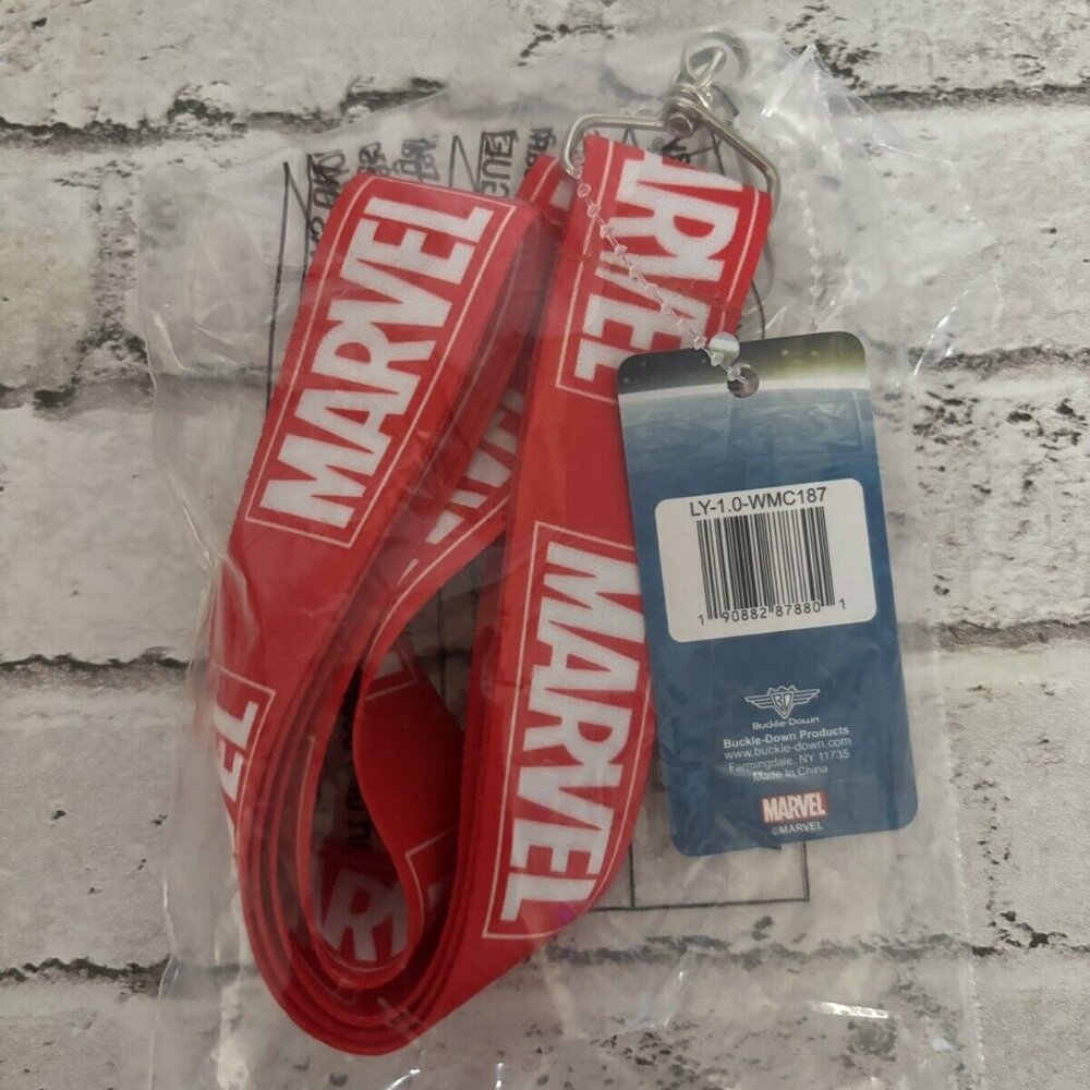 Buckle-Down Marvel Red Lanyard NWT